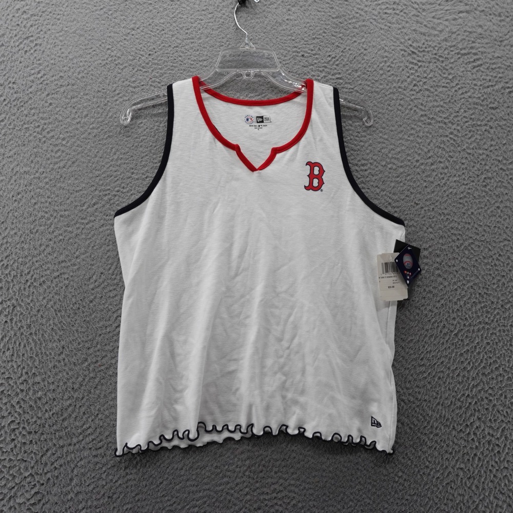 New Era Boston Red Sox Womens XL Tank Top Sleeveless Shirt MLB Baseball NWT
